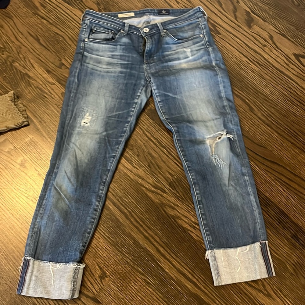 AG The Stevie Cuff Slim Straight Cuffed Women’s Size Medium